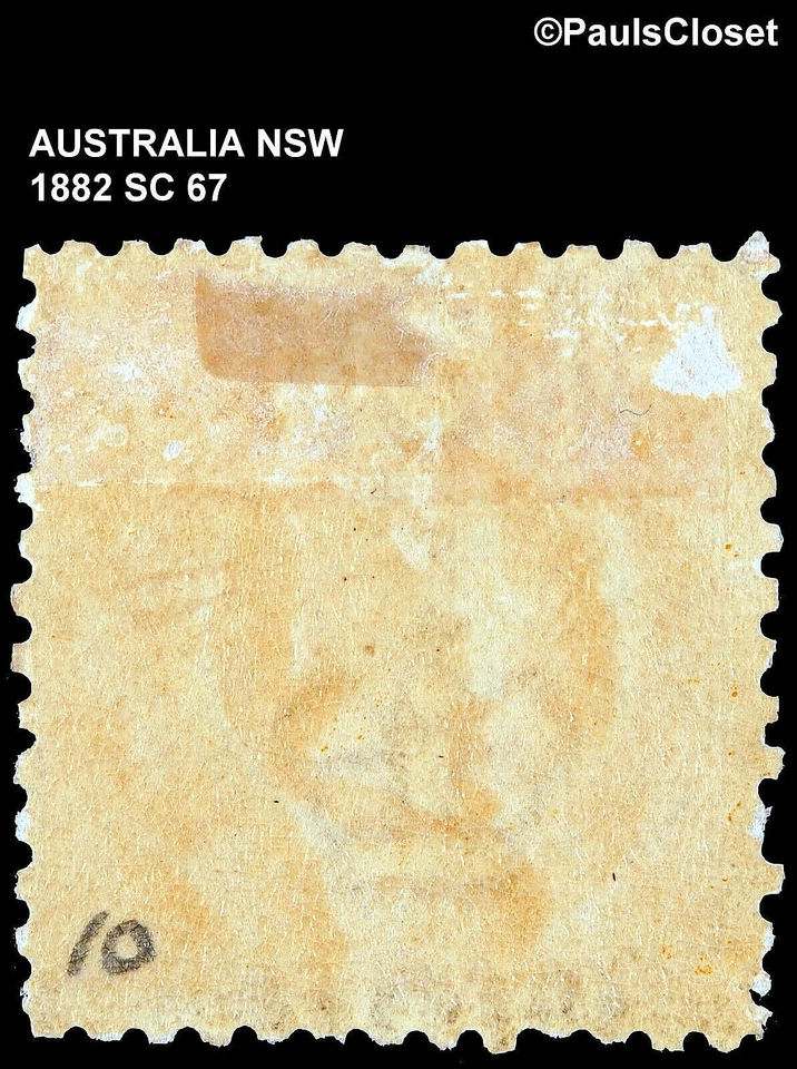 NSW 1882 SC 67 QUEEN VICTORIA 8p AMARILLO MHR WM 55 P10 MUY FINO Foto 2 de 2