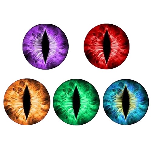 Round 3D Stereo Beast Eyes Headlight Decals for Jeep Truck Headlights Sticker - Picture 4 of 23