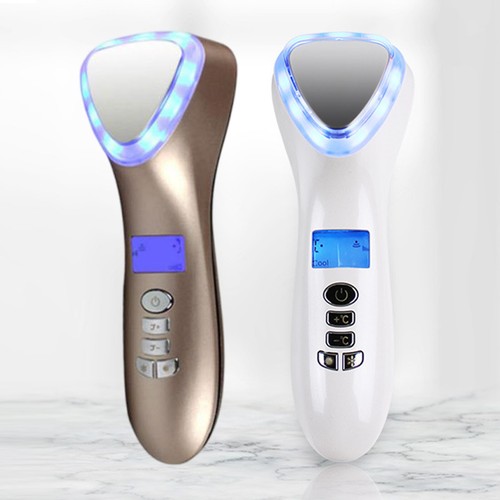 Electric Cryo LED Light Therapy Face Massager Hot Cold Hammer Anti Wrinkles Tool - Picture 9 of 14