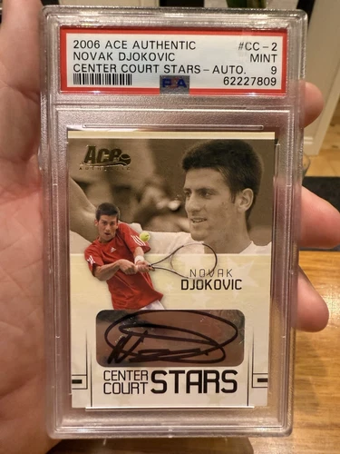 2006 ace authentic novak djokovic Auto Rc  PSA 9