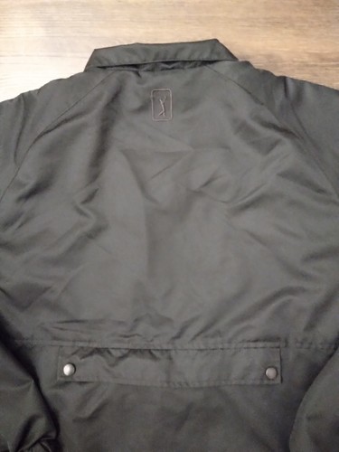 Pga Tour Mens Jacket Black Sip Up Size Xl Wind Water Resistant - Picture 9 of 9