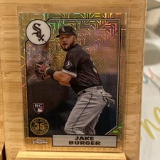 Jake Burger 2022 Topps Series 1 Chrome Silver Pack Mojo #93 White Sox/Marlins