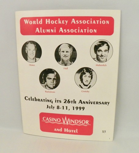 Vintage WHA Alumni 1999 Reunion T-Shirt (Auto Hull, M.Howe) + Reunion Program - Picture 6 of 10