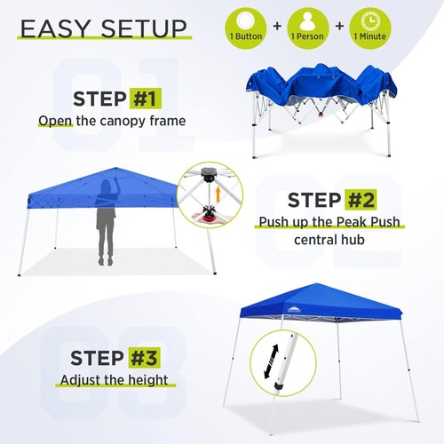EAGLE PEAK 11x11 Slant Leg Pop-up Canopy Tent - Picture 10 of 31