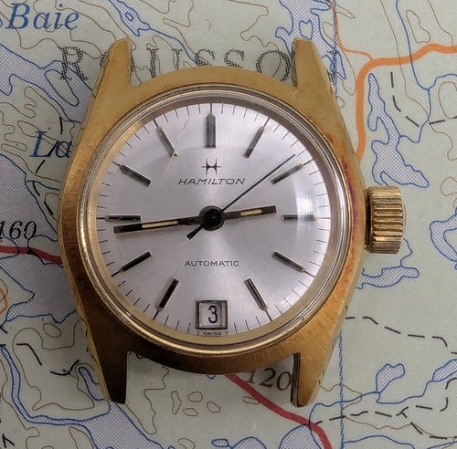 Vtg Hamilton Automatic Date 704003-4 Women's Watch - Running - Picture 2 of 7