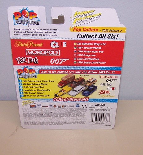 Toyota Land Cruiser 1980 púrpura "pista" 1/64 coche Johnny Lightning JLPC008-JLSP274 - Imagen 2 de 4