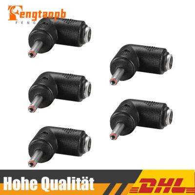 5PCS Universal DC Anschluss Strom Adapter 5,5mmx2,1mm Stecker auf 3.5mm x 1.35mm