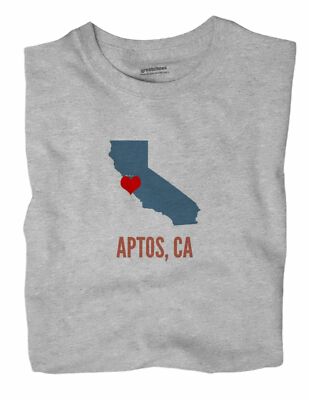 Aptos California CA T-Shirt HEART