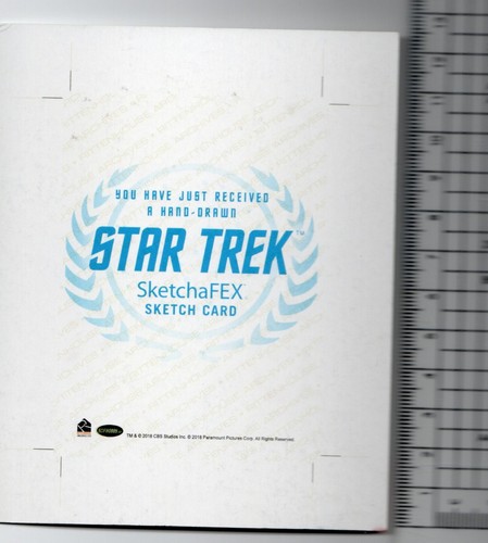 Star Trek Rittenhouse Sketchafex UNCUT Sketch Card Jadzia Dax UNKNOWN ARTIST SET - Picture 3 of 3