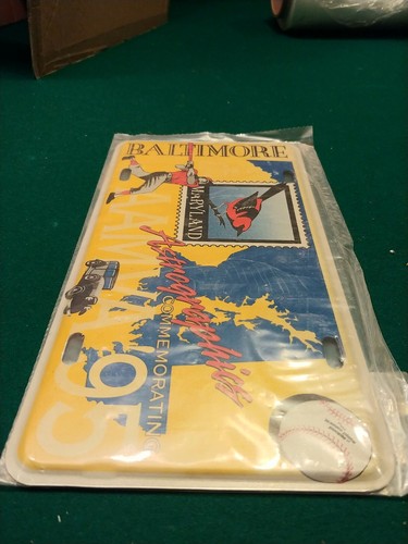 BALTIMORE MARYLAND AAMVA '95 License Plate - Picture 2 of 3