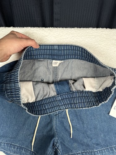 NEW - Gap Denim Shorts Blue Drawstring - Women's Small - Picture 6 of 13
