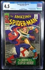 1966 MARVEL AMAZING SPIDER-MAN #42 1ST CAMEO APP. MARY JANE'S FACE CGC 4.5