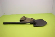 US Folding Shovel Spade Case Original Marked AMES 1944 WWII OD Green World War 2