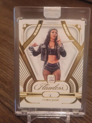 2024 Panini Flawless WWE Cora Jade Diamond GEM /25 GOLD