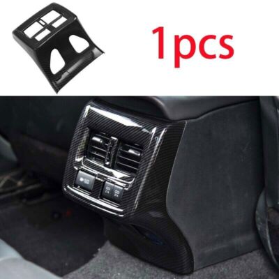 For Toyota Avalon 2019-2022 Rear Air Outlet Anti-Kick Panel Trim Carbon Fiber 1X