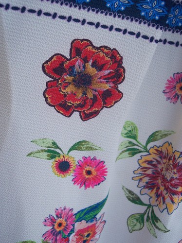 Blusa Camisa John Mark Rayas Lino y Texturizado Floral Top Talla M Cuello Alambre - Imagen 14 de 20