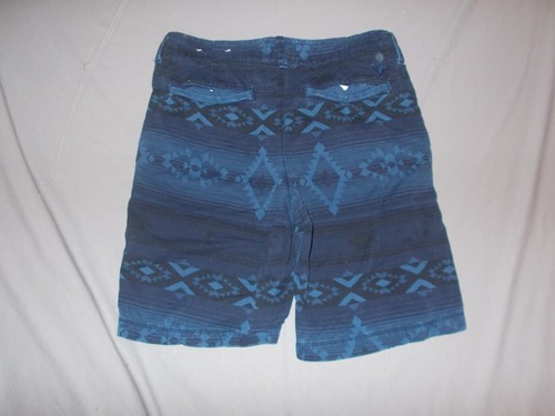 American Eagle Shorts Men Size 30 Blue Aztec 100% Cotton Classic 9" Inseam - Picture 8 of 10