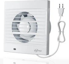 4 Inch Wall Mount Bathroom Exhaust Fan, Plug in Wall Exhaust Fan, 12W 77 CFM Bat