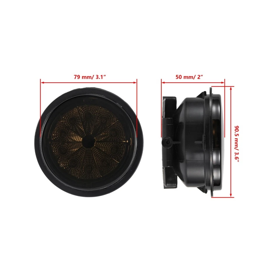 Modified Rear LED Brake Stop Lights Tail Lights For Can-Am Outlander Smoke Lens - Image 2 of 4