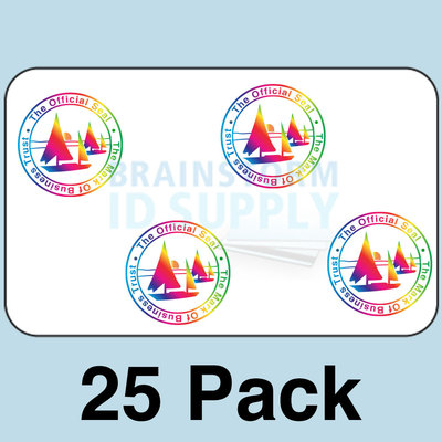 Mark of Business Trust ID Card Hologram Overlays (w/UV) for Teslin/PVC - 25 pack