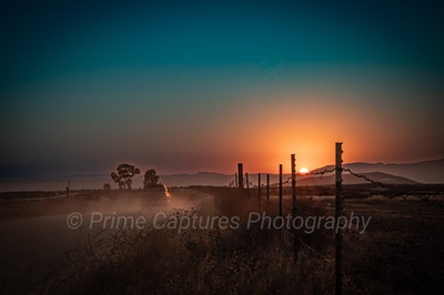 #ad Chasing The Sunset On A Dusty Road Golden Hour Rural Country Photography Print $128.99