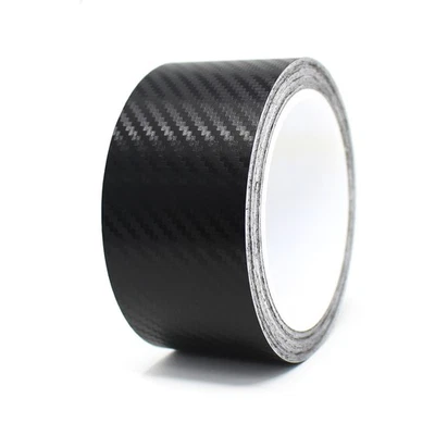 8,5m Zierstreifen 50mm Schwarz Carbon Auto Motorrad Dekorstreifen Seitenstreifen - Bild 1 von 4