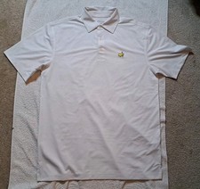 Masters Polo  s Solid White Men Medium Masters Tech Performance