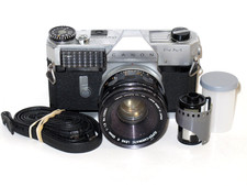 VTG Canon Canonflex RM SLR 35mm Camera Bundle w/ 50mm Lens, Strap  Roll of Film