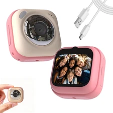 Kids Camera Toddlers Girl Toys - 1080P 48MP HD Mini Toy Camera Gifts for Grils A