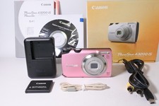  Top MINT Canon PowerShot A3200 IS 14.1MP Digital Camera Pink 5x Zoom Lens