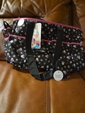 Disney Baby Minnie Mouse 4 Piece Diaper Bag Set Toss Heads Print NWT with tags