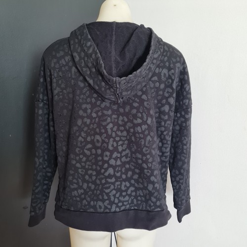 Women's size S 'SEED HERITAGE' Gorgeous black textured cotton hoodie jumper -EUC - Picture 5 of 7
