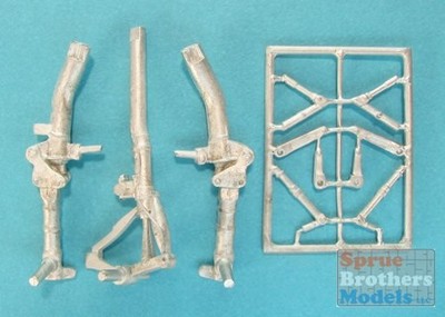 SAC48243 1:48 Scale Aircraft Conversions - MiG-25 Foxbat Landing Gear (KTH kit)