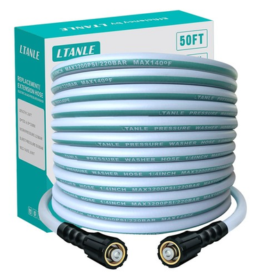 #ad High Pressure Washer Hose 50 Feet 1 4 Inch M22 Dual O Ring Leak Proof 3200 P... $21.23