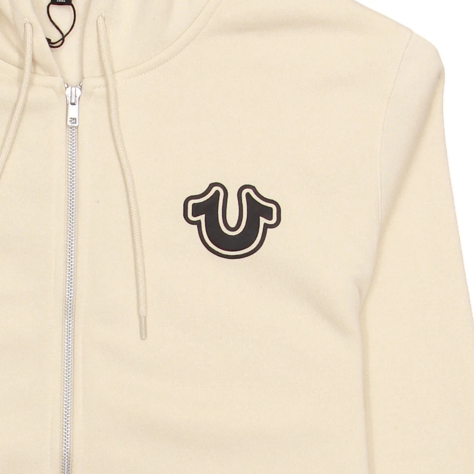 True Religion Core Cremallera Para Hombres Guitarra Buda Polar Cremallera Completa Sudadera con Capucha, XLarge, Niebla Foto 4 de 4