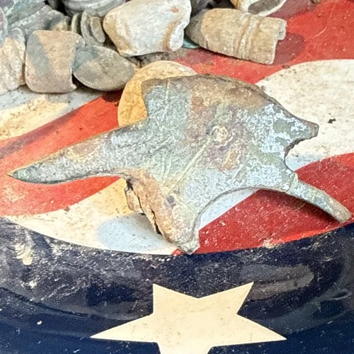 Dug Civil War Or After Brass Pistol Frame Part 💥 🇺🇸 💣