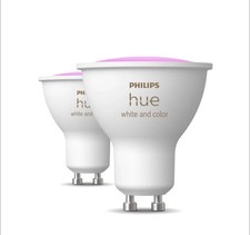 2x Philips Hue GU10 Smart Spotlights White and Colour Ambiance 400 l New UNBOXED