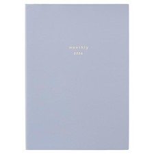 Daigo 2026 Planner, Isshoni. Monthly Block, A5, Blue, E8750, 2025, Starts Decem 