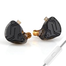 KZ ZS10 PRO X Upgraded 1DD 4BA Hybrid Driver HiFi in Ear Earphones IEM with A...