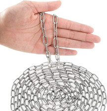 SUS304 Stainless Steel Utility Chain 9.8FT Light Duty for Hanging Camping