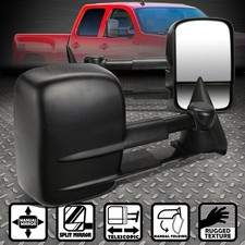 For 88-98 Chevy Gmc Ck 1500-3500 Manual Telescoping Towing Side Mirrors Pair