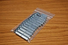 30 PIECES 1/4-20 X 7/8" HEX COUPLING NUT REGULAR STEEL ZINC PLATED 127994-A