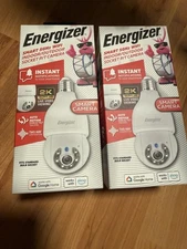 NEW Energizer Smart Camera Wi-Fi Indoor Outdoor Fits Bulb Socket with Voice