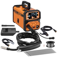 DIY Welder Kit 145Amp 3 Functions Flux Core MIG Stick TIG No Gas Welding