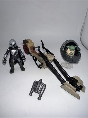 Star Wars Mission Fleet Mandalorian Baby Yoda Battle for Bounty 2 Figur Lesen