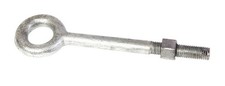 Baron 24128 Hot Dipped Galvanized Steel Eyebolt 8 L x 1/2 Thread in. Pack of 2 