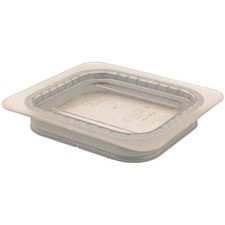 Cambro 60CWGL135 1/6 Size Clear Camwear&reg; Grip Lid&reg; Food Pan Cover