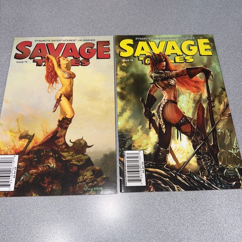 Savage Tales #1-10 NM Suydam Komplettsatz Dynamite 2007 Red Sonja Rarität - Bild 1 von 5