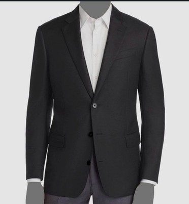 Emporio Armani Antinea SRL Blazer Mens Fine Wool Black 3 Button Italy sz 42r