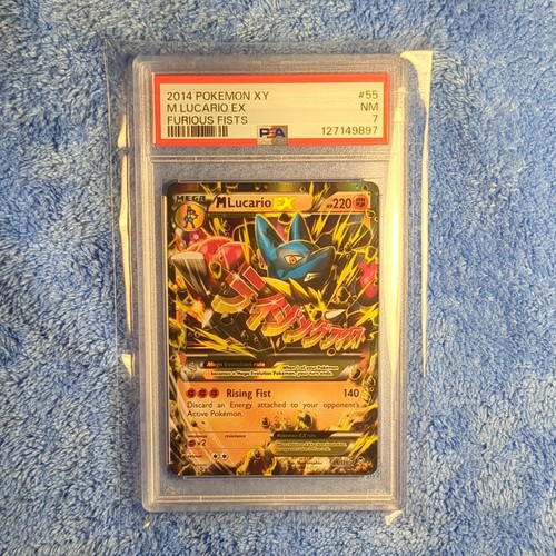 M Lucario-EX graded PSA 7 for sale on eBay